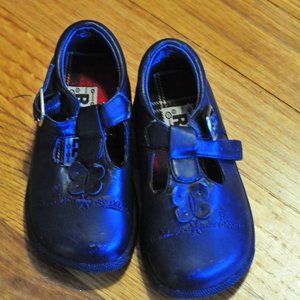 Girls Baby Rachel Navy Blue Shoes sz 5.5